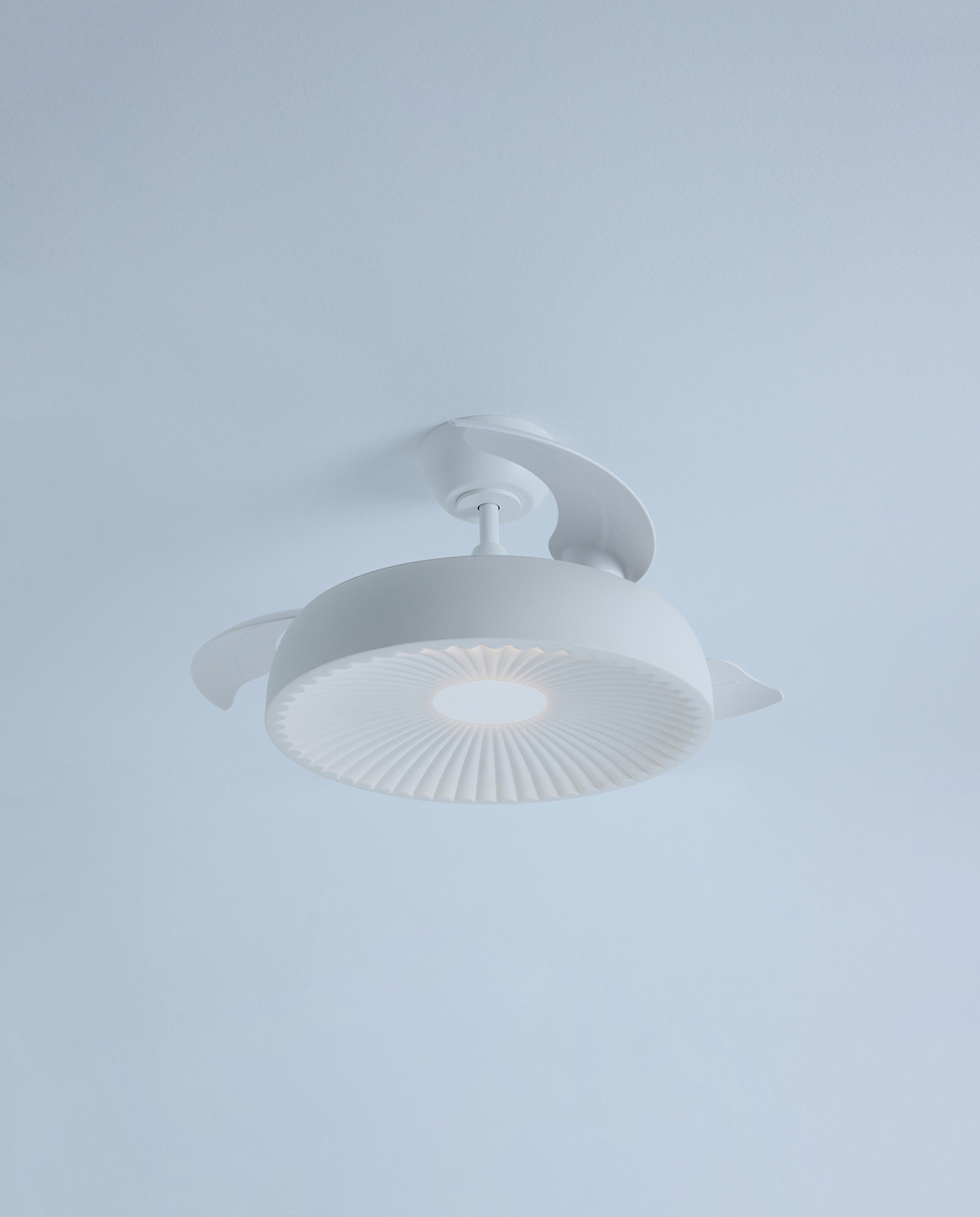 Ventoinha de Teto com Luz LED e Motor DC Victoria Branco-5