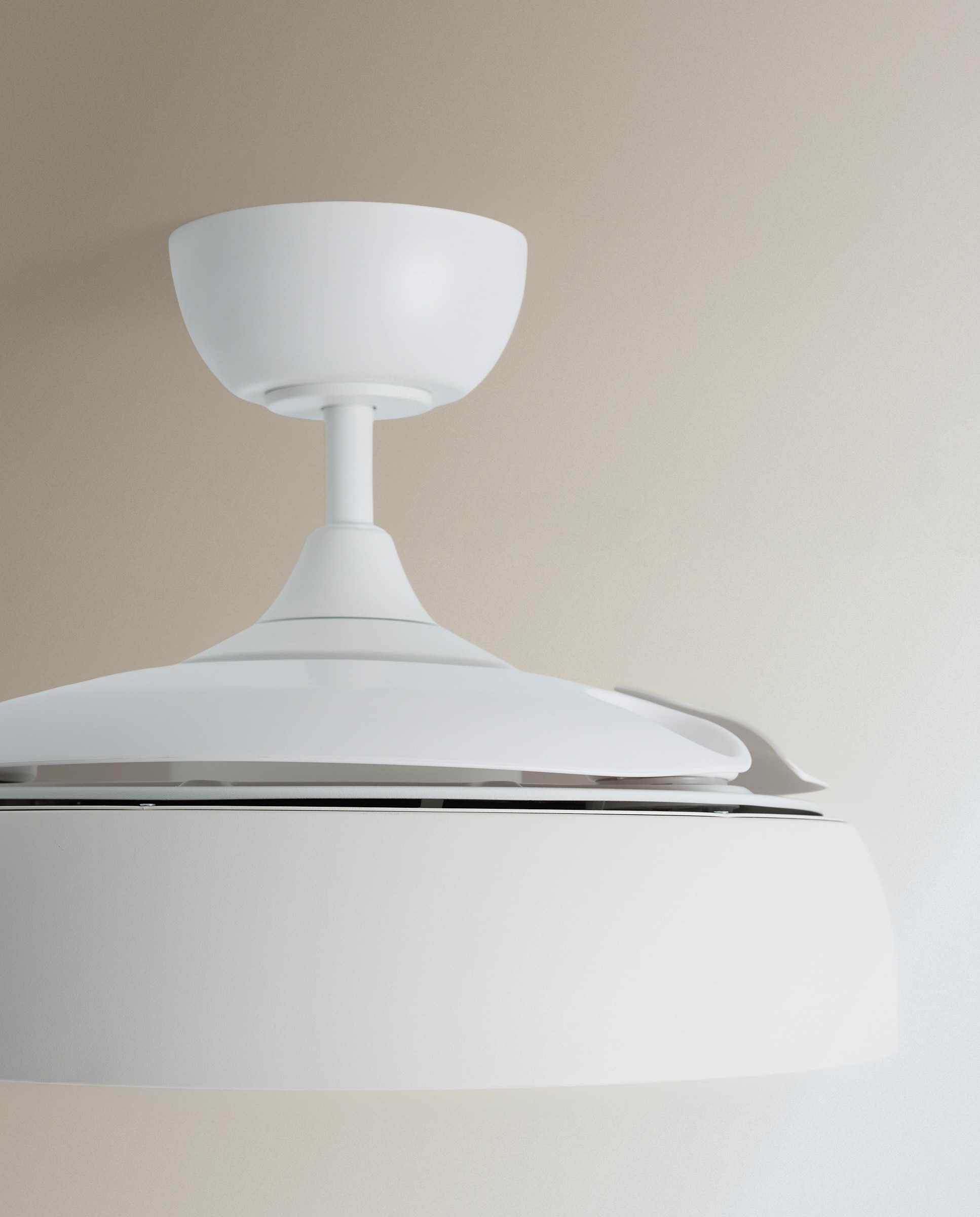 Ventoinha de Teto com Luz LED e Motor DC Victoria Branco-6
