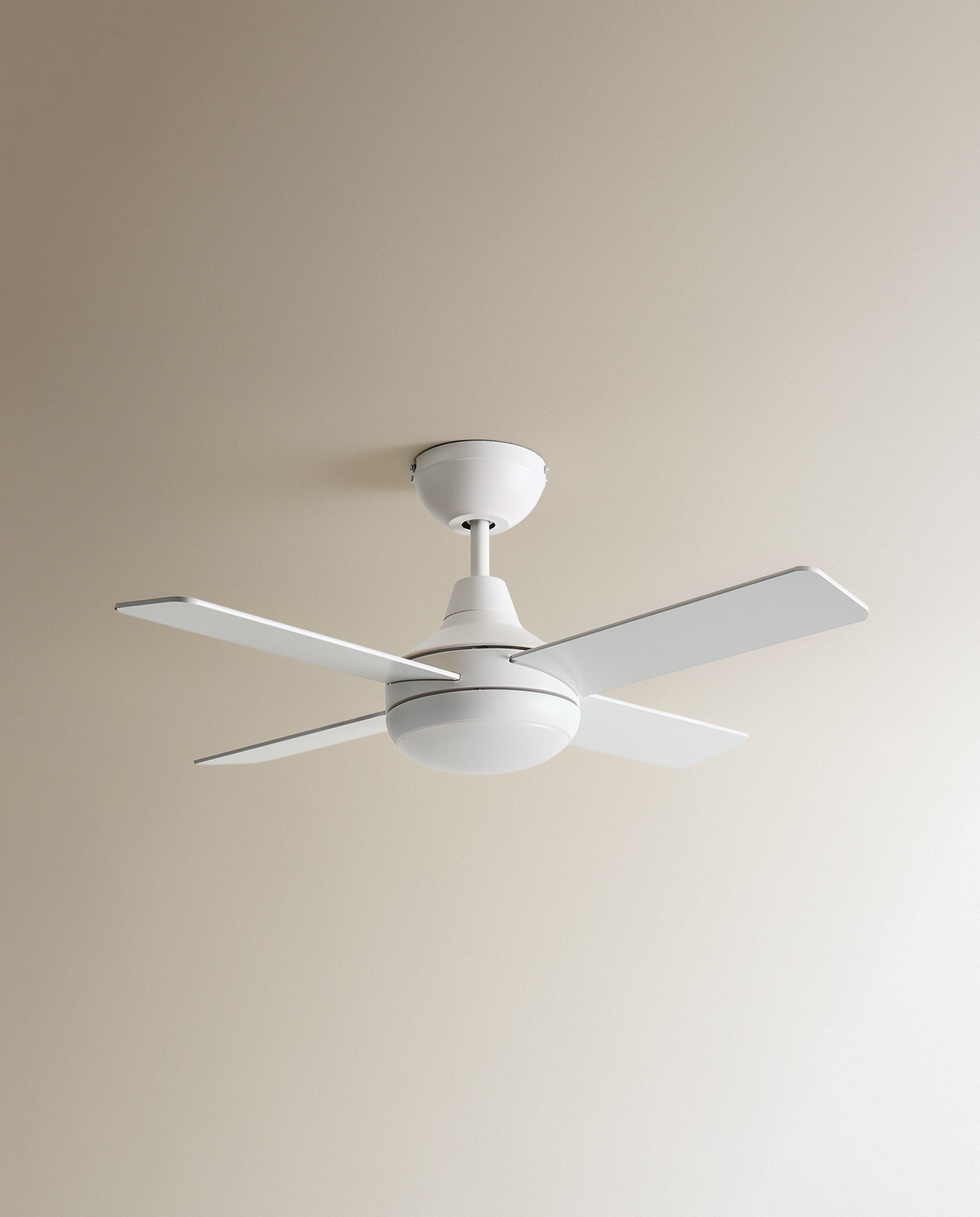 Ventoinha de Teto S com Luz LED e Motor DC Dominicana Branco-5