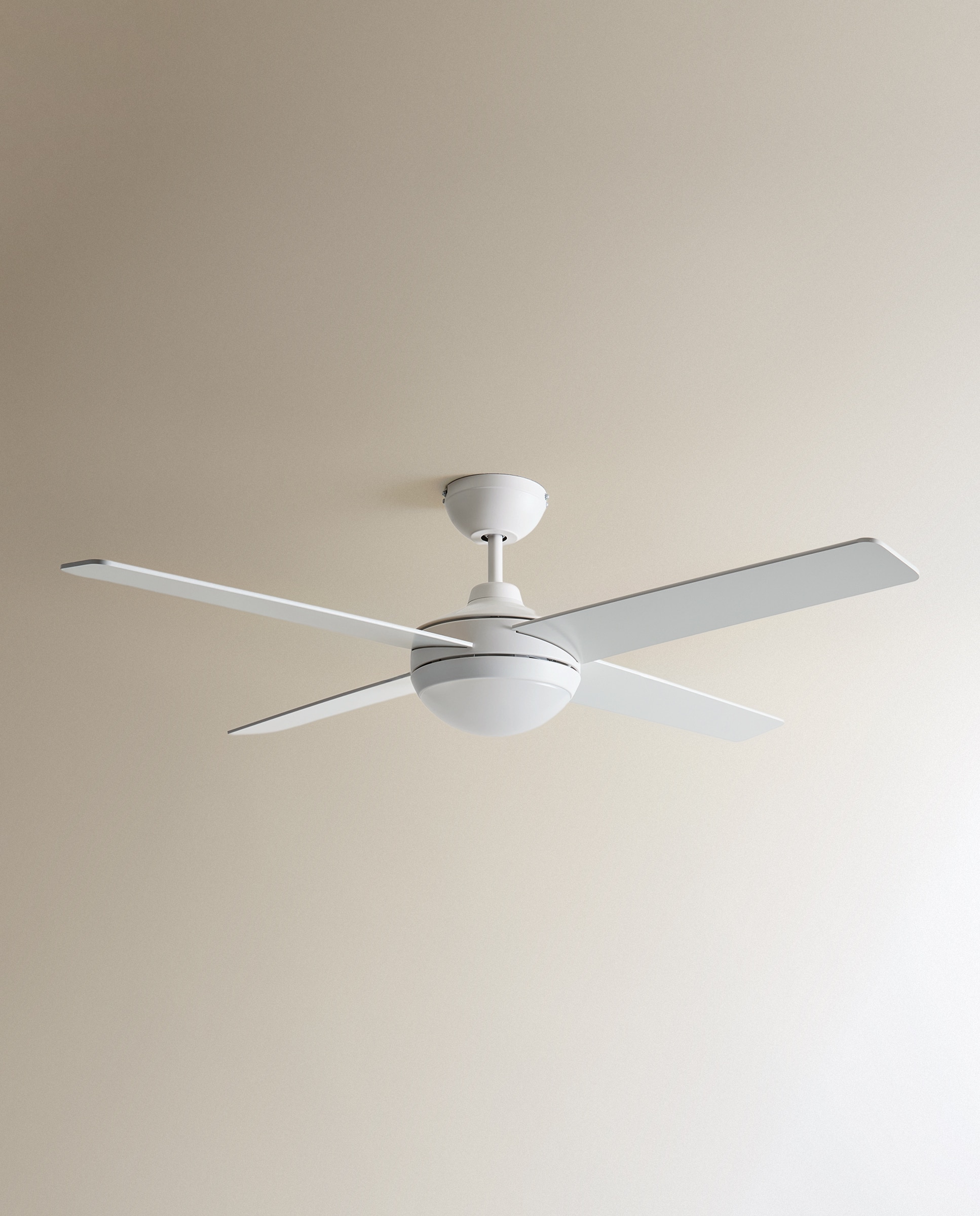 Ventoinha de Teto L com Luz LED e Motor DC Dominicana Branco-5