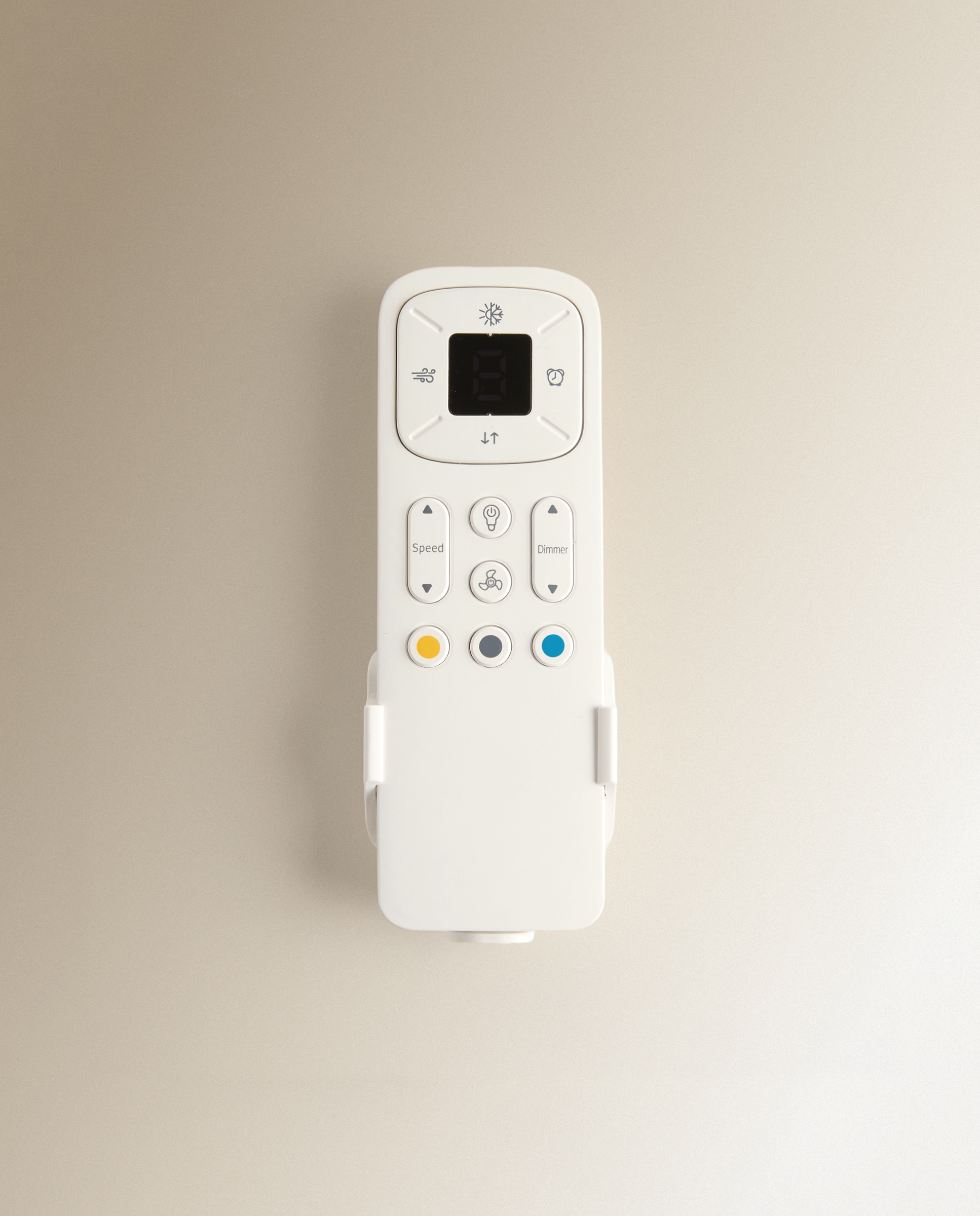 Ventoinha de Teto L com Luz LED e Motor DC Dominicana Branco-7