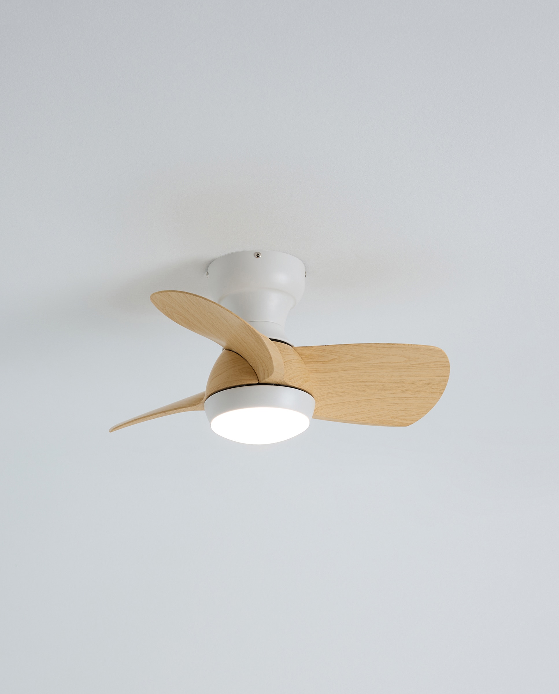 Ventoinha de Teto S com Luz LED e Motor DC Fornells Natural-2