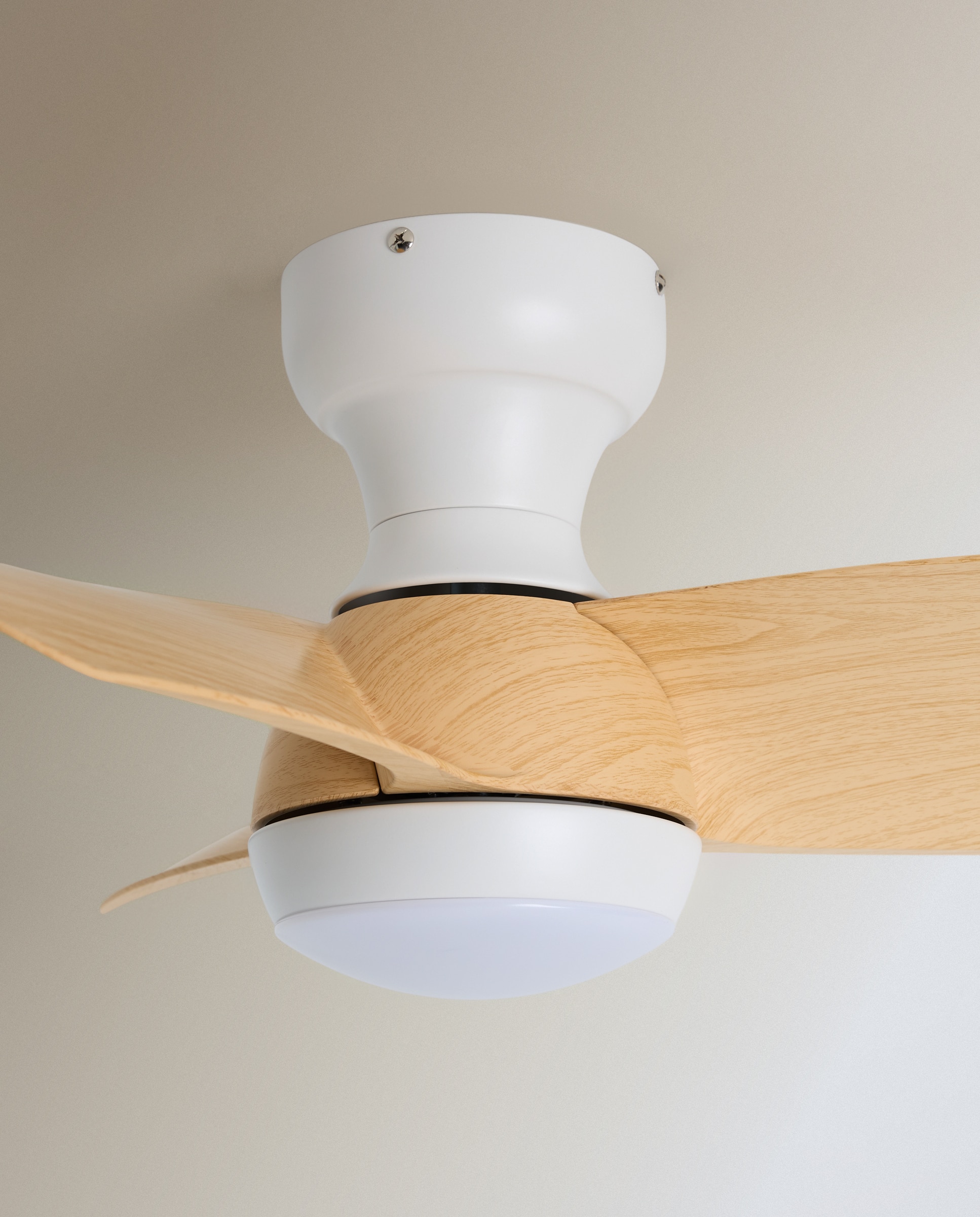 Ventoinha de Teto S com Luz LED e Motor DC Fornells Natural-5
