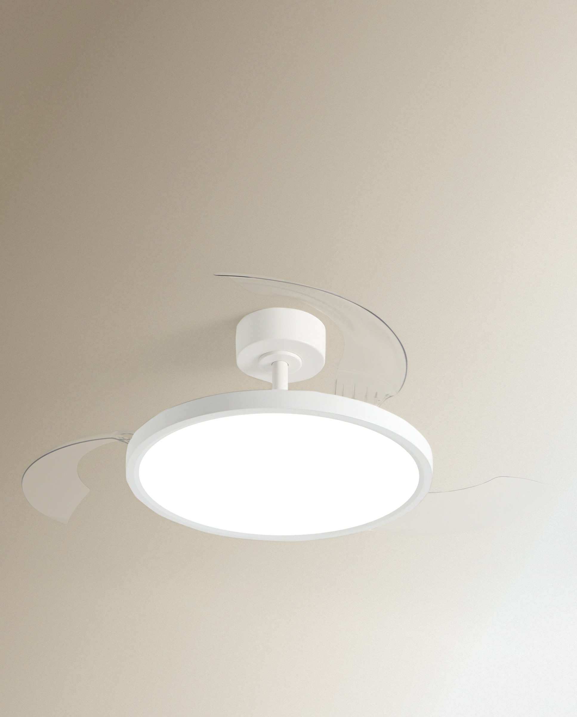 Imagen 3 de Ventilador de techo con luz LED y motor DC Menorca - Blanco Blanco