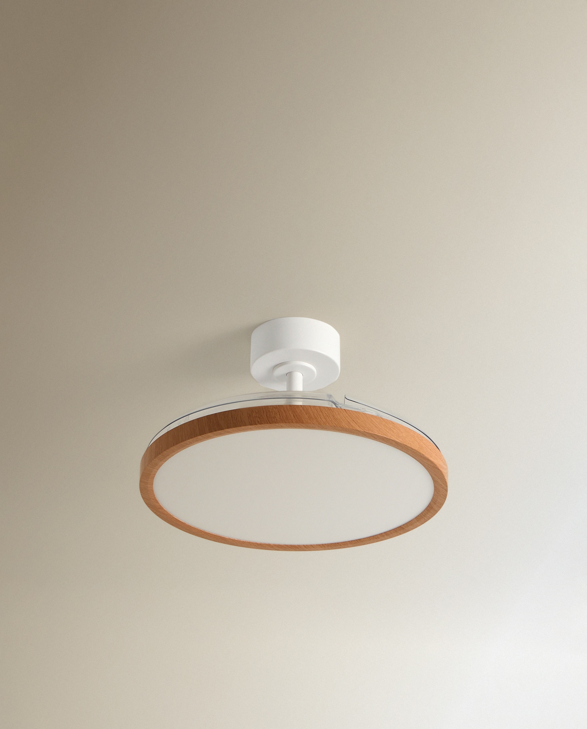 Ventoinha de Teto com Luz LED e Motor DC Menorca Natural-2