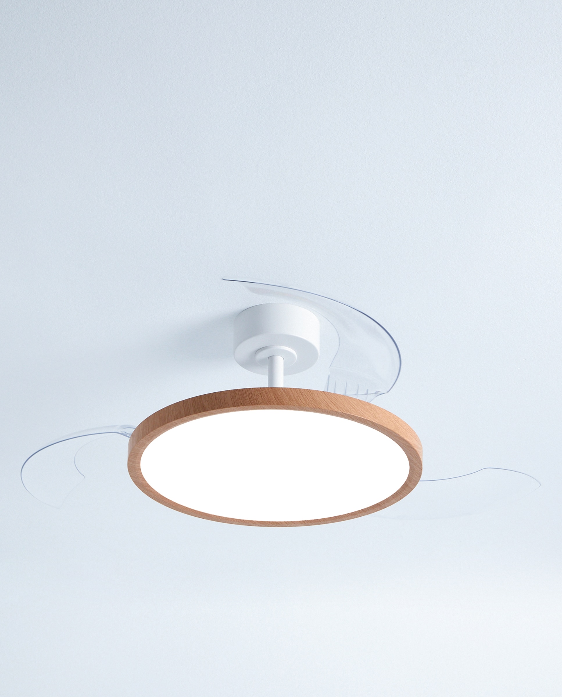 Ventoinha de Teto com Luz LED e Motor DC Menorca Natural-5