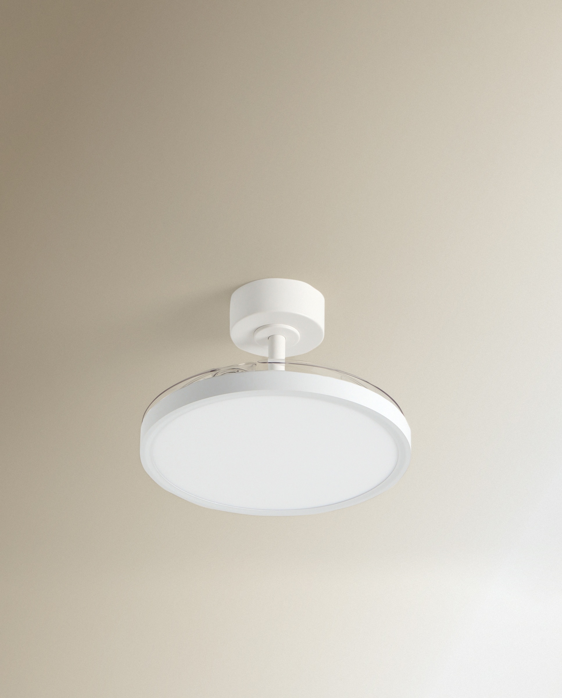 Ventilador de techo S con luz LED y motor DC Menorca - Blanco Blanco-2
