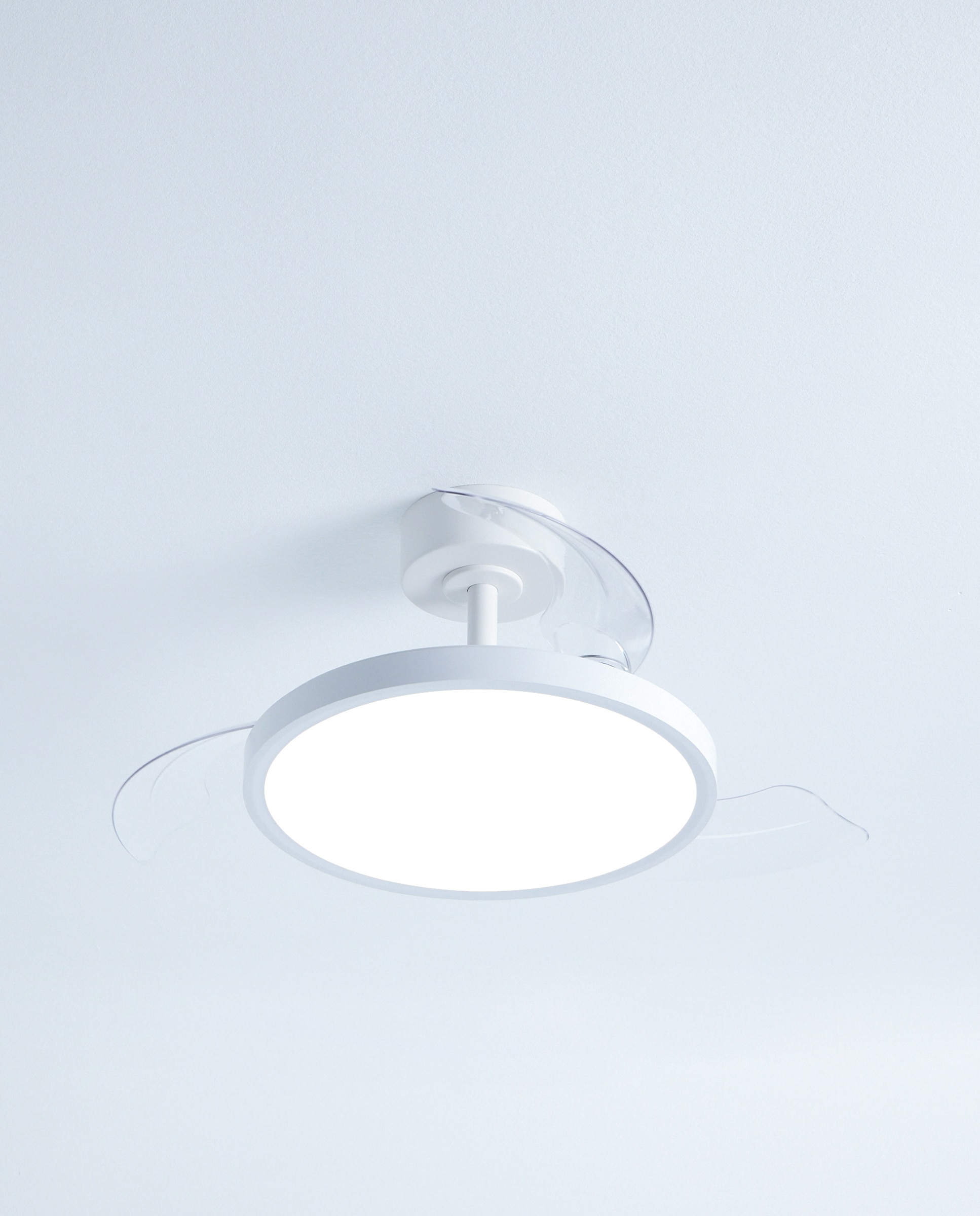 Ventilador de techo S con luz LED y motor DC Menorca - Blanco Blanco-5