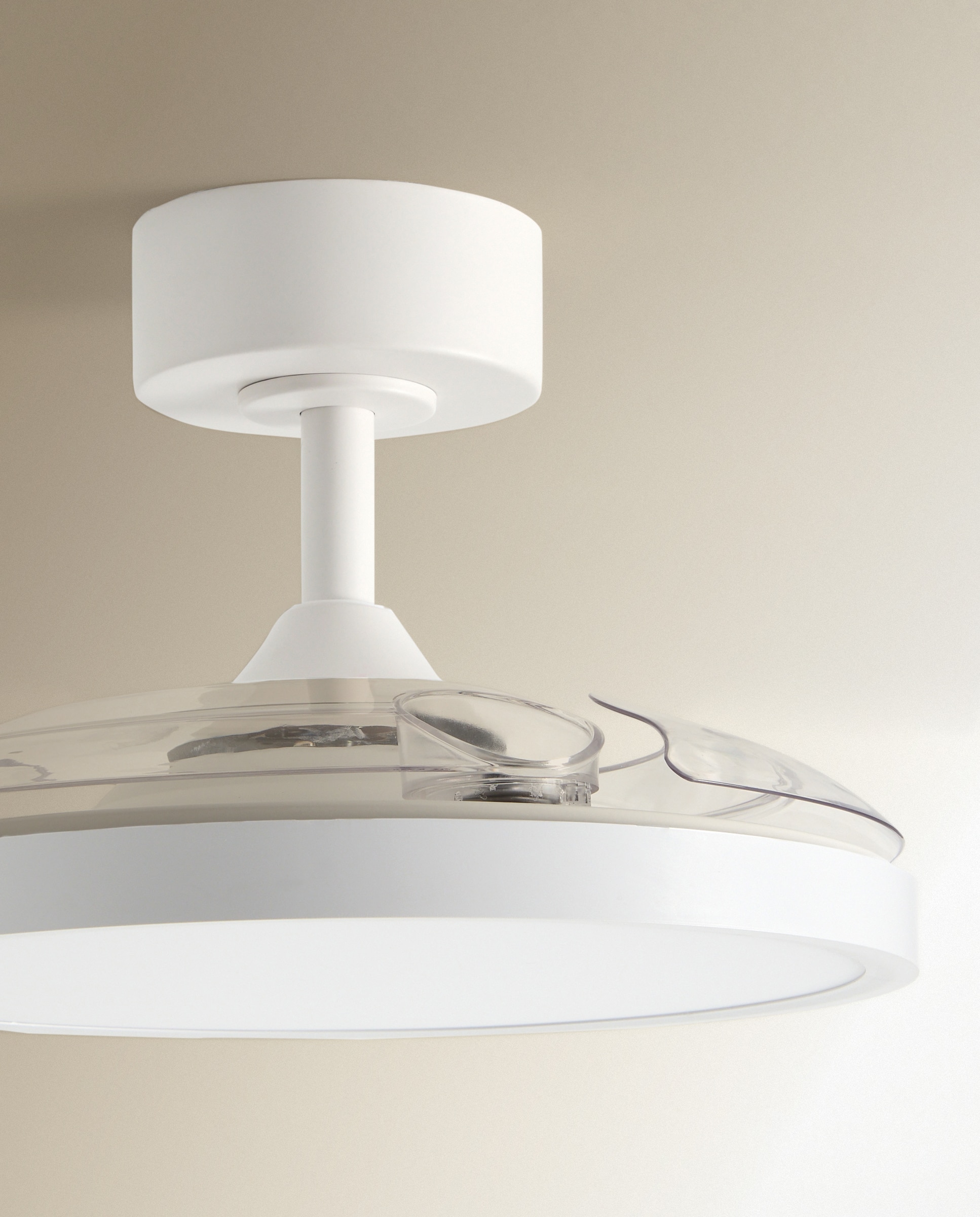 Ventilador de techo S con luz LED y motor DC Menorca - Blanco Blanco-6