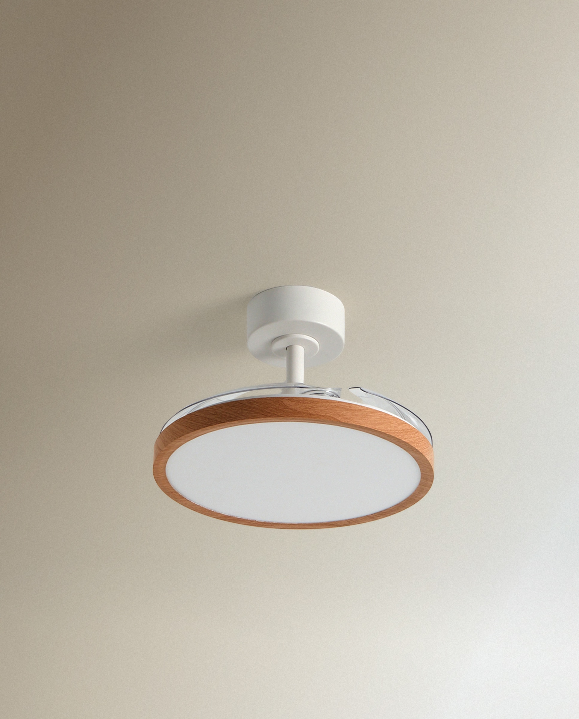 Ventoinha de Teto S com Luz LED e Motor DC Menorca Natural-2
