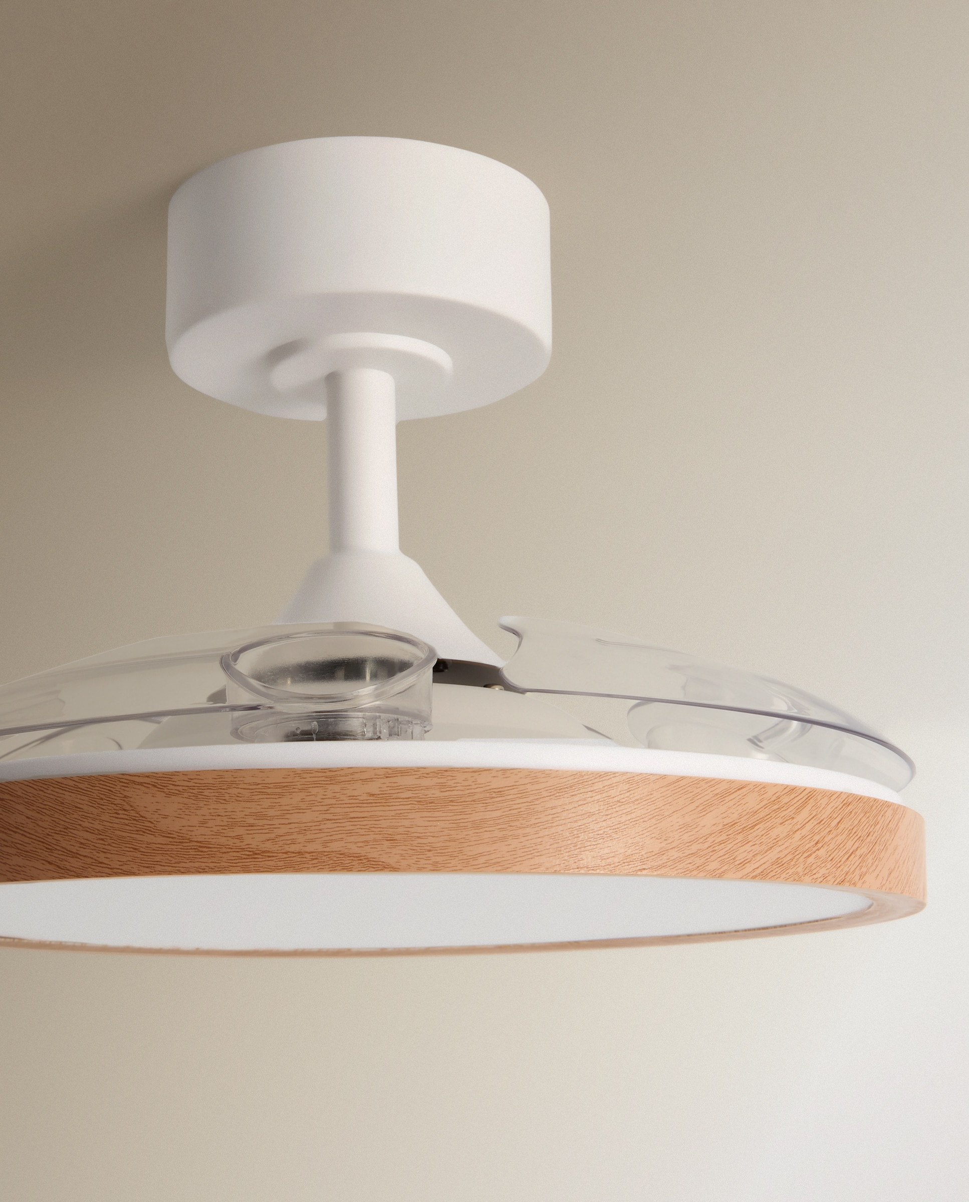 Ventoinha de Teto S com Luz LED e Motor DC Menorca Natural-6