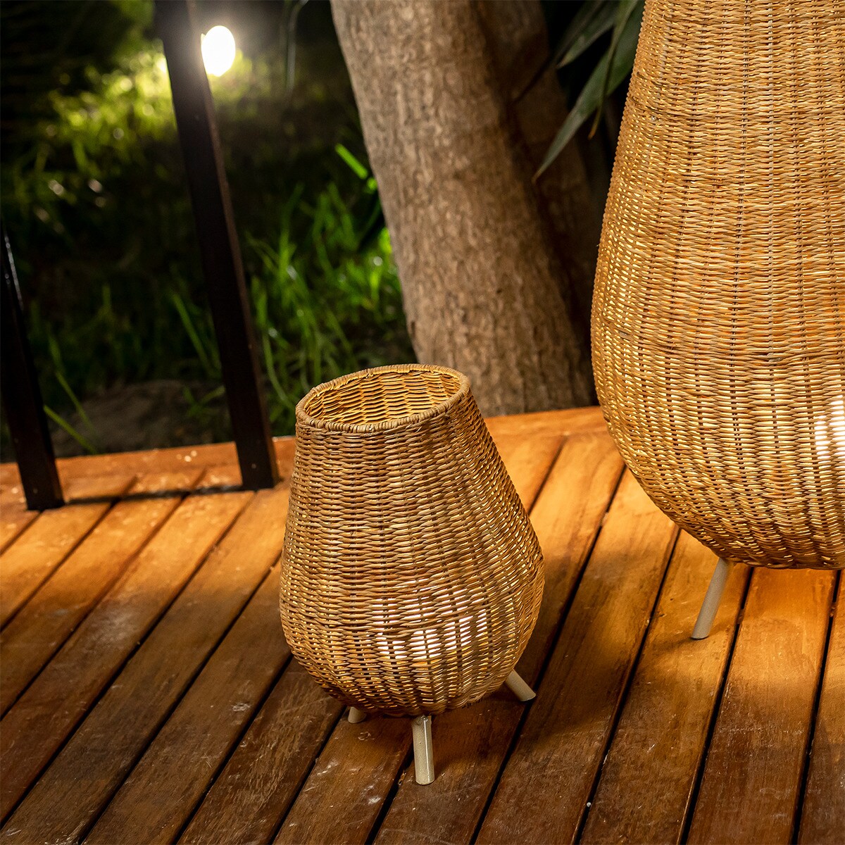 Candeeiro de exterior com LED integrado Saona Natural-2