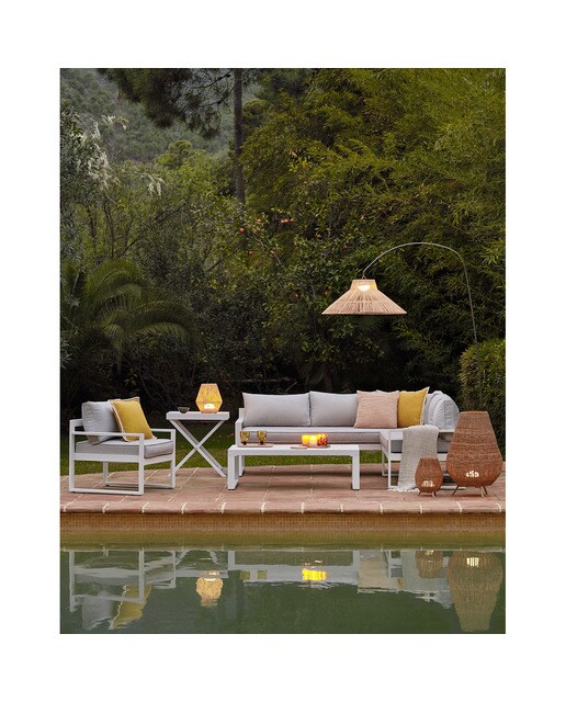 Candeeiro de exterior com LED integrado Saona Natural-4