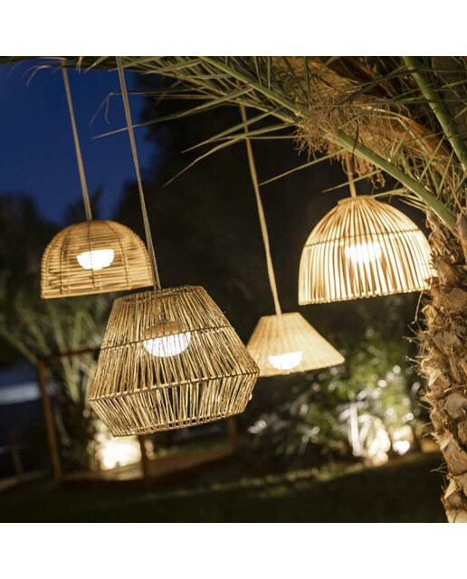 Candeeiro de teto para exterior com LED integrado Sisine Natural-3
