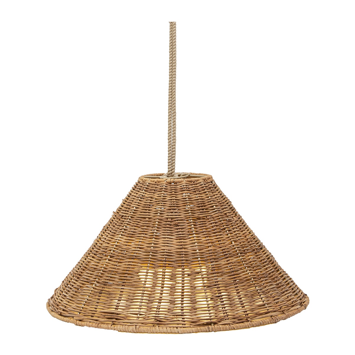 Candeeiro de teto para exterior com LED integrado Calobra Natural-1