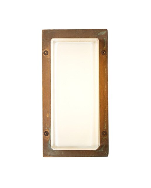 Aplique de exterior com moldura lateral Ice Cubic Moretti Latão-2