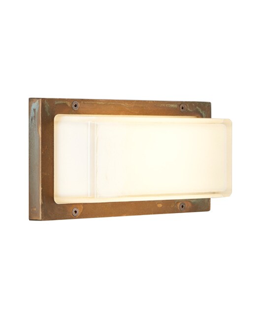 Aplique de exterior com moldura lateral Ice Cubic Moretti Latão-4