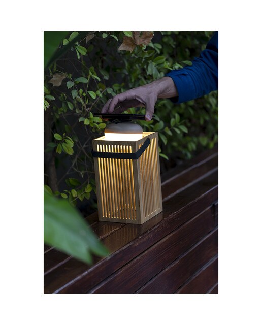 Lanterna de Mão Solar Exterior Okinawa Lantern Natural-2
