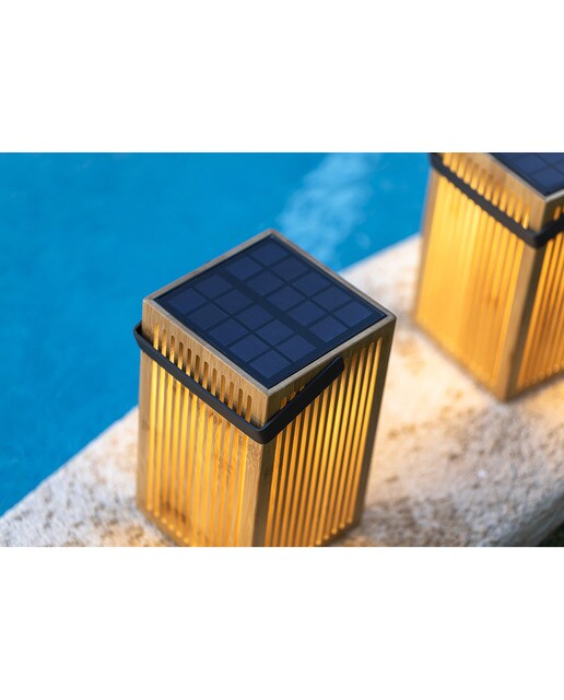 Lanterna de Mão Solar Exterior Okinawa Lantern Natural-3
