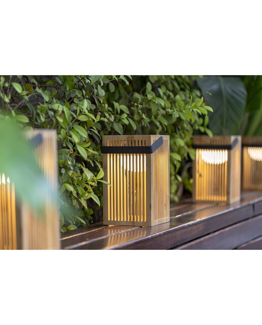 Lanterna de Mão Solar Exterior Okinawa Lantern Natural-4