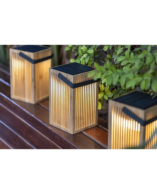 Lanterna de Mão Solar Exterior Okinawa Lantern Natural-5