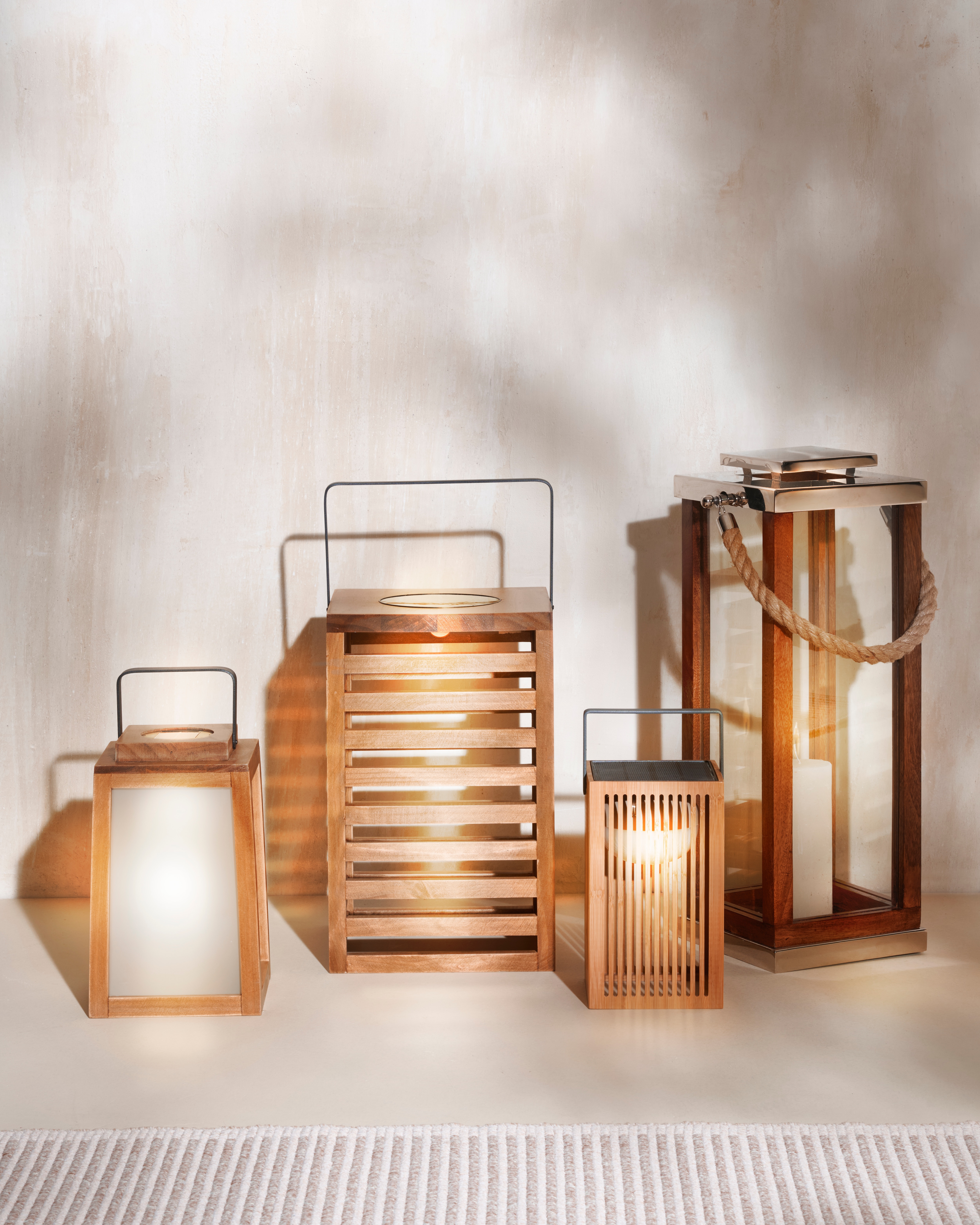 Lanterna de Mão Solar Exterior Okinawa Lantern Natural-6