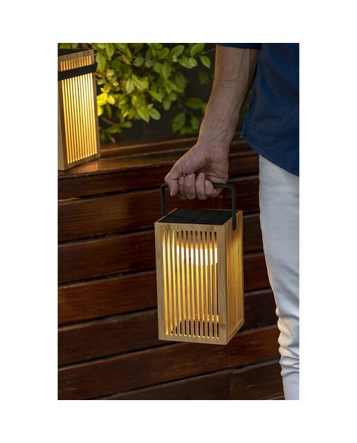 Lanterna de Mão Solar Exterior Okinawa Lantern Natural-7