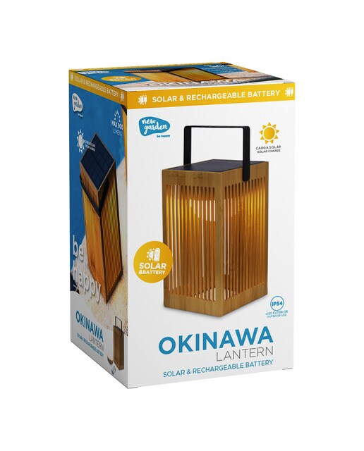 Lanterna de Mão Solar Exterior Okinawa Lantern Natural-8