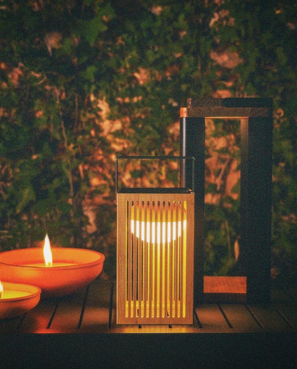 Lanterna de Mão Solar Exterior Okinawa Lantern Natural-9