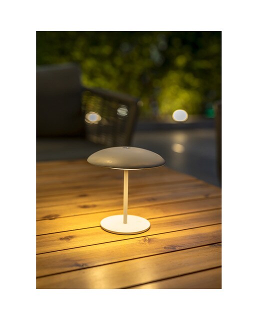 Candeeiro de Mesa Exterior Sardinia 30 Battery Branco-2