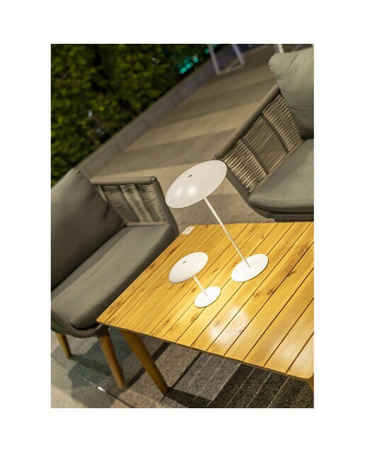 Candeeiro de Mesa Exterior Sardinia 30 Battery Branco-3