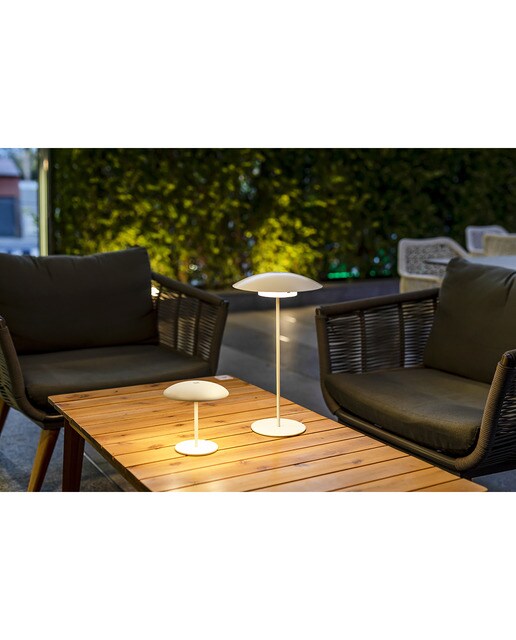 Candeeiro de Mesa Exterior Sardinia 30 Battery Branco-4