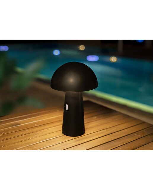 Candeeiro de Mesa Exterior Shitake Battery Preto-4