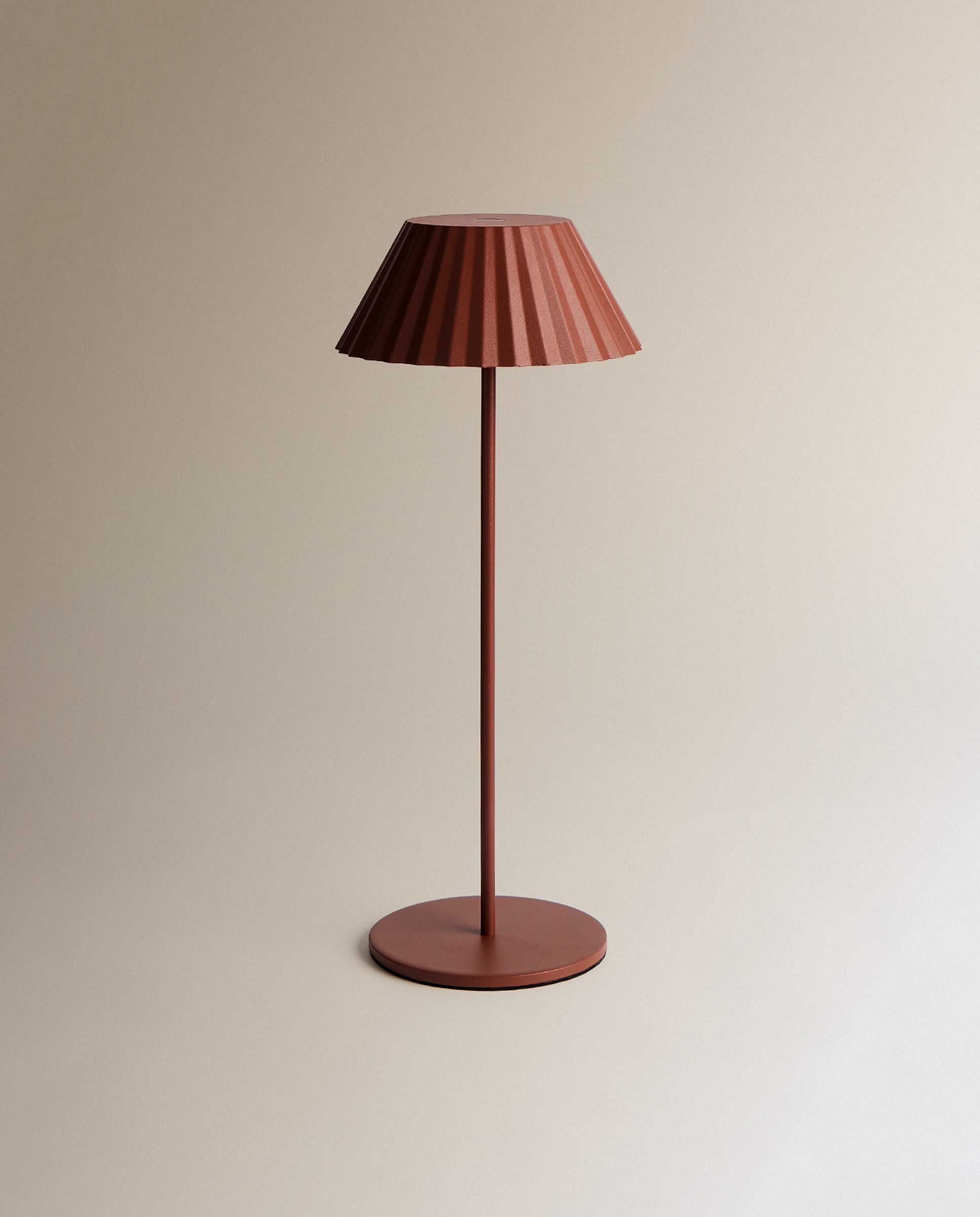 Candeeiro de mesa exterior com LED integrado Bea Vermelho-2