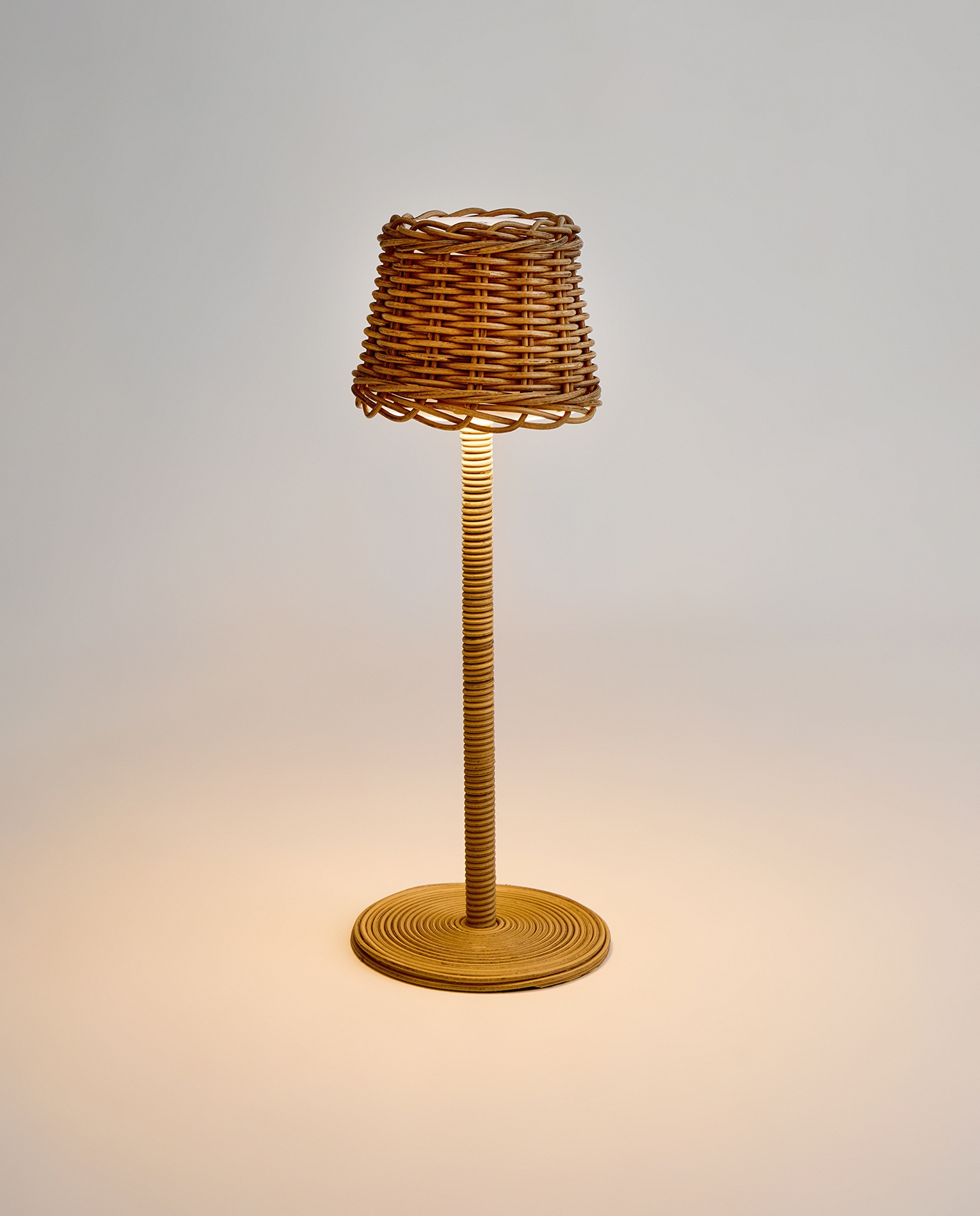 Candeeiro de Mesa Exterior com LED Integrado Elisa Castanho-3