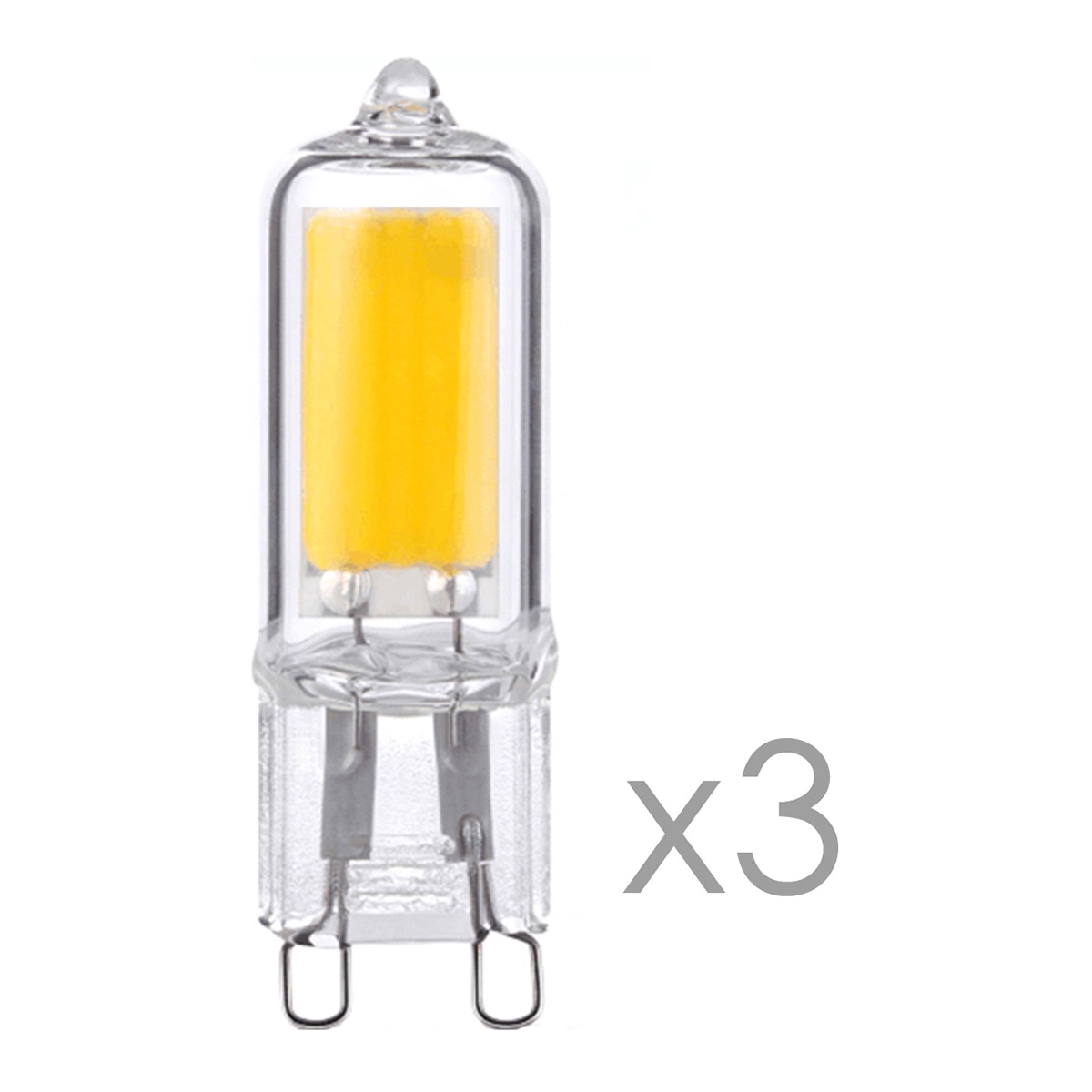 Imagem 0 de Pack de 3 lâmpadas LED G9 CristalRecord