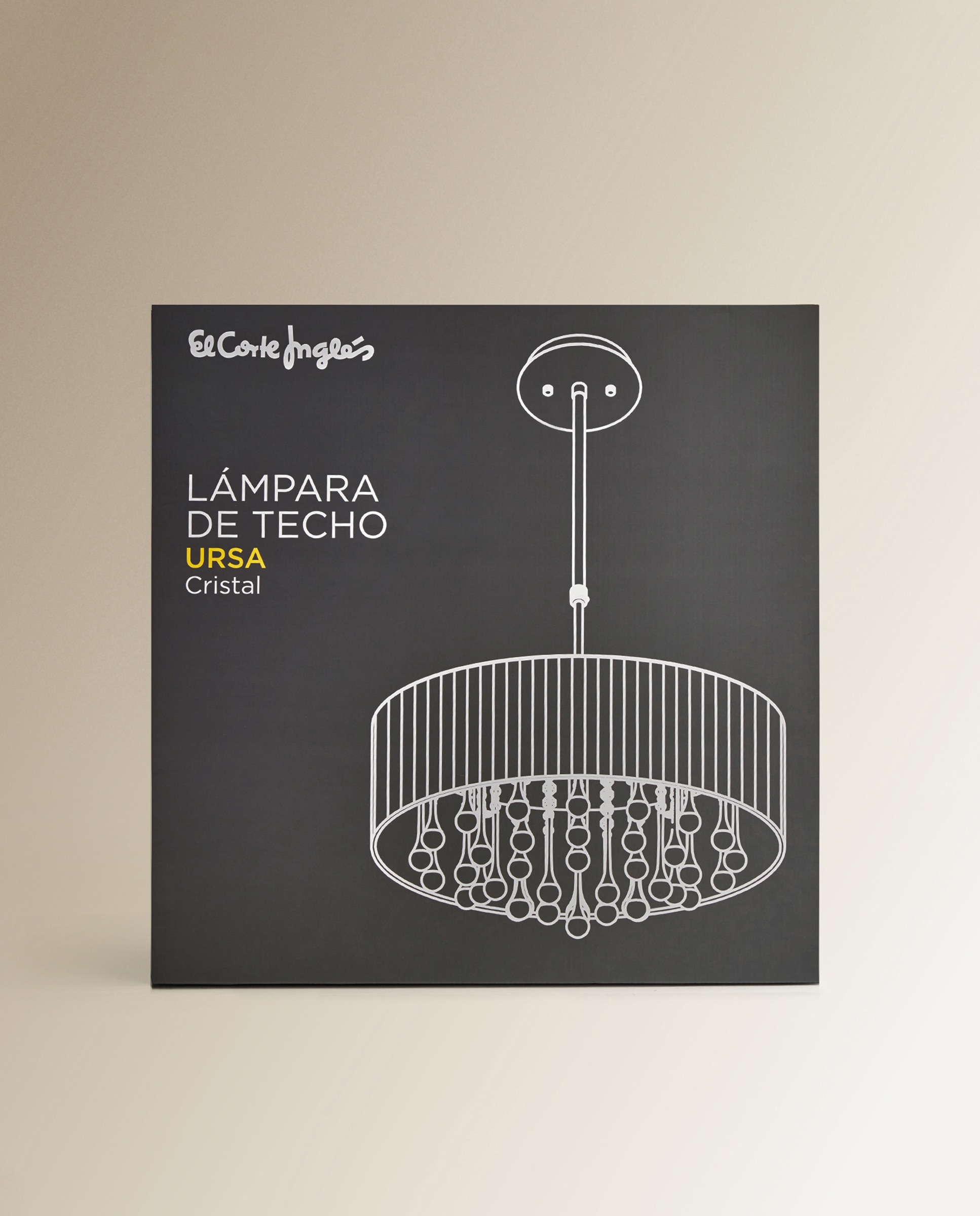 Candeeiro de Teto Extensível Circular Ursa Prata-6