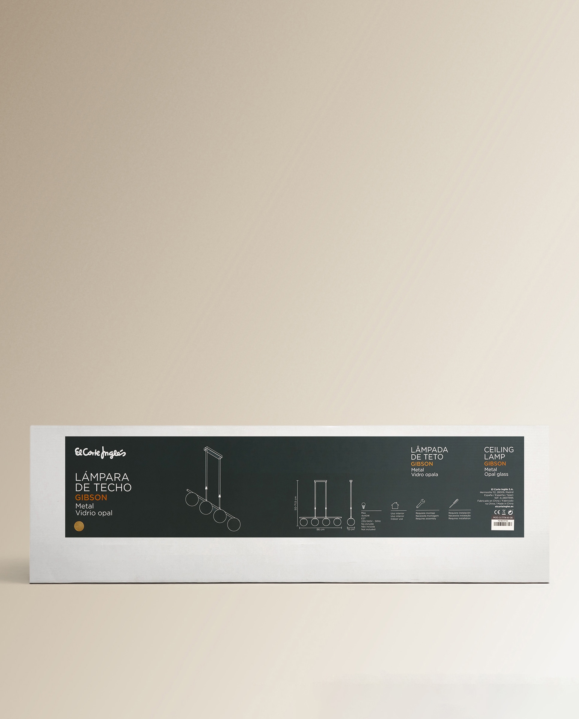 Candeeiro de tecto da linha Gibson Ouro-6