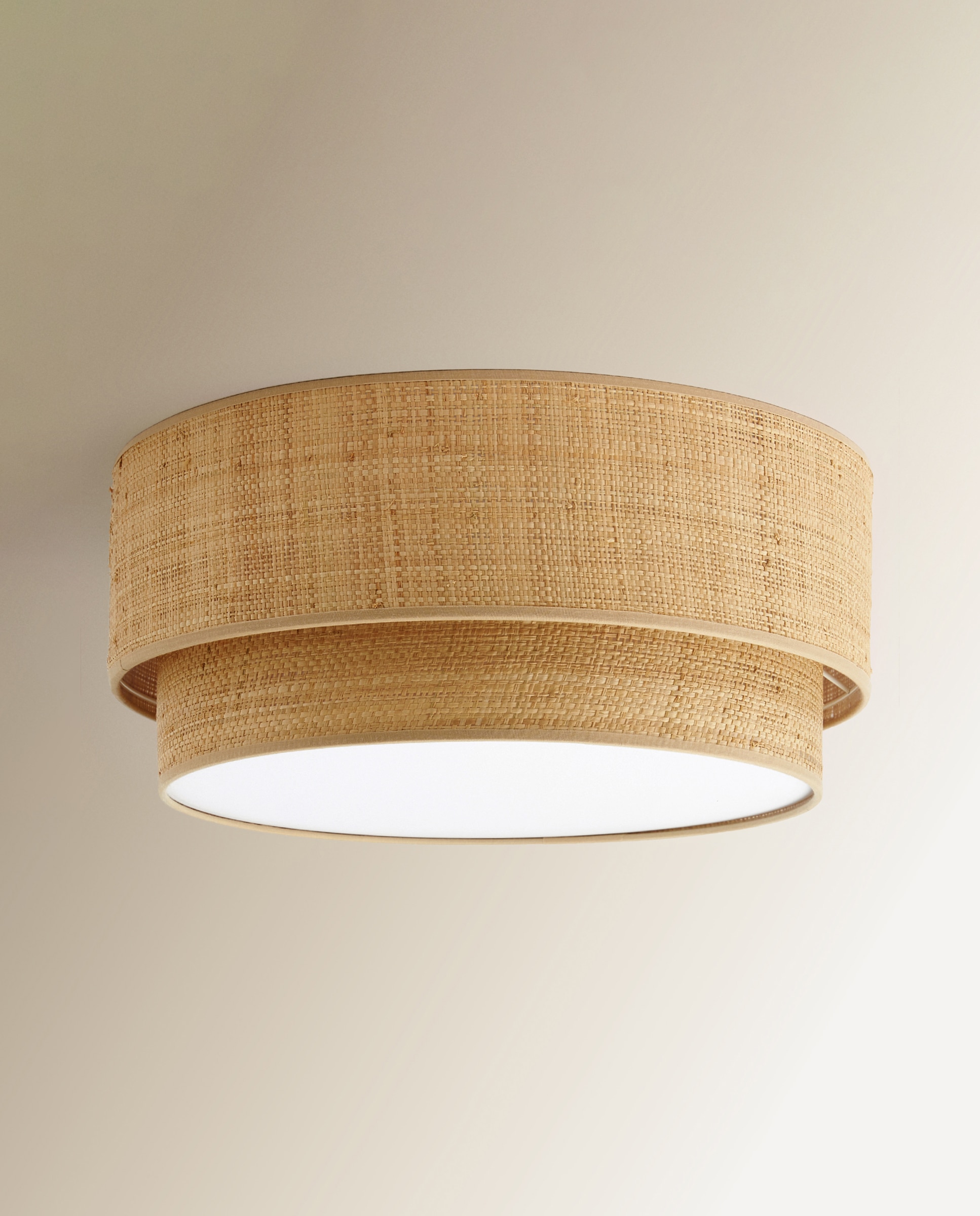 Candeeiro de tecto Ráfia Bege-1