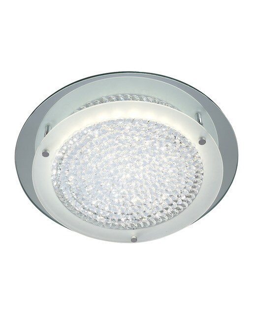Plafon com LED Integrado Crystal Cromado-2