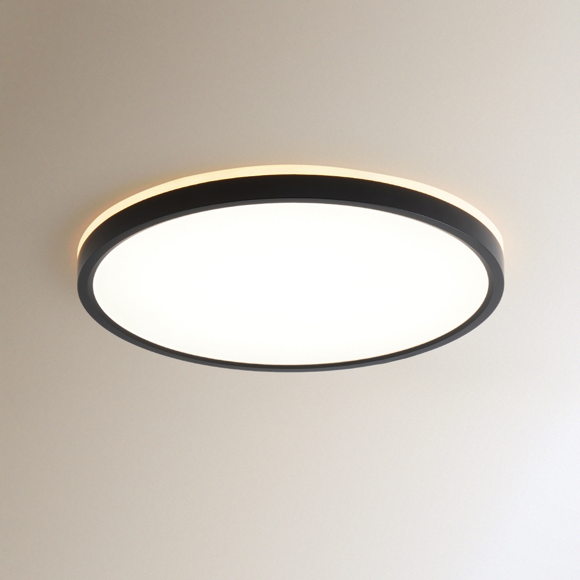 Candeeiro com LED Integrado 26 + 6 W Orlando Preto-2