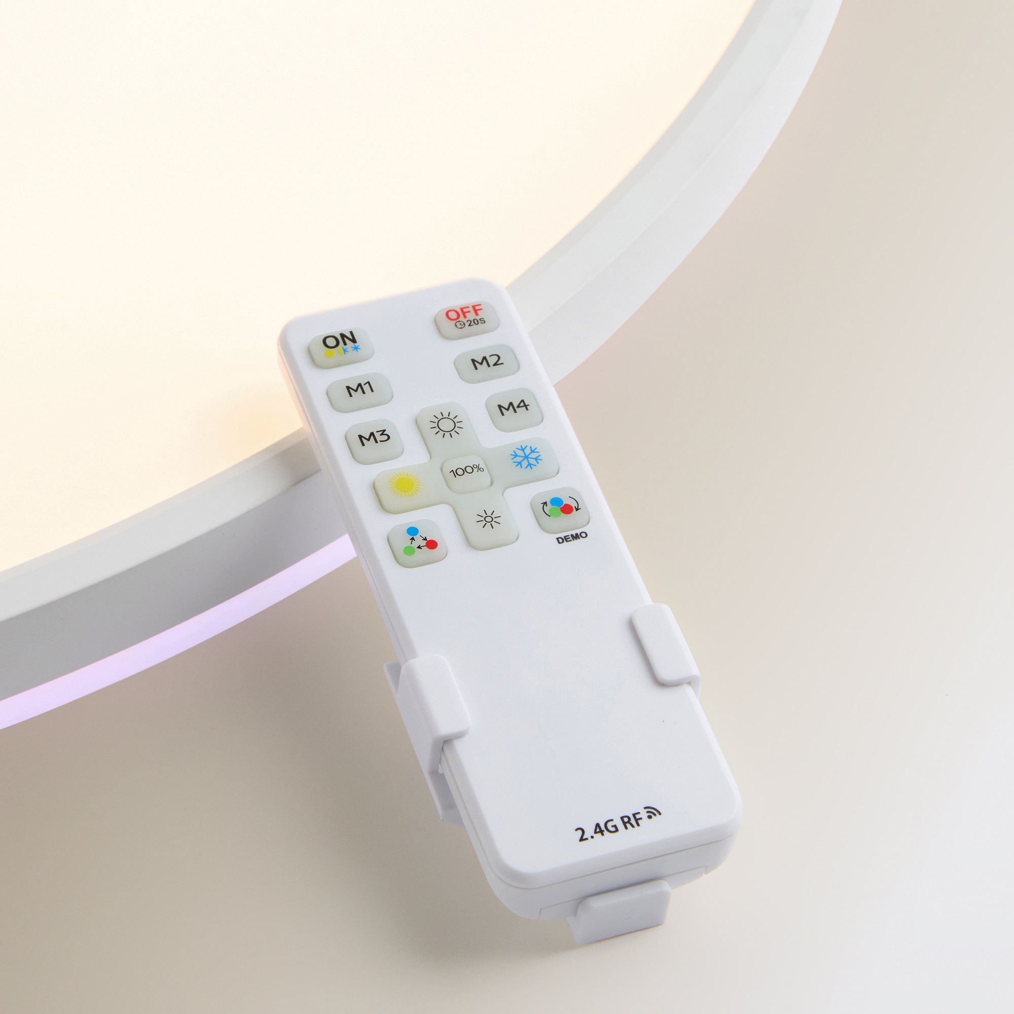 Candeeiro com LED Integrado 50 + 12 W Orlando Branco-7