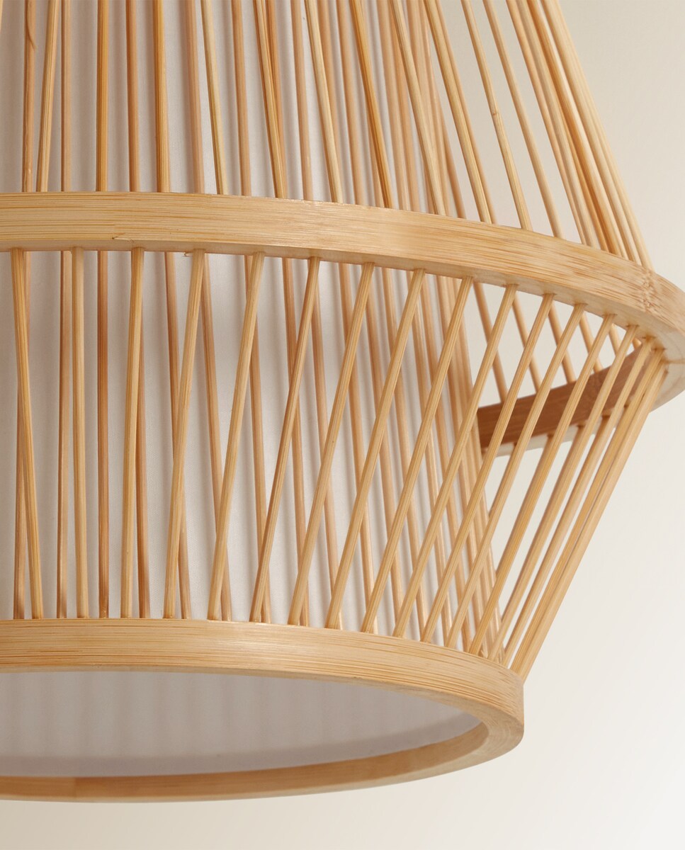 Candeeiro de tecto de bambu pequeno Kobe Natural-3