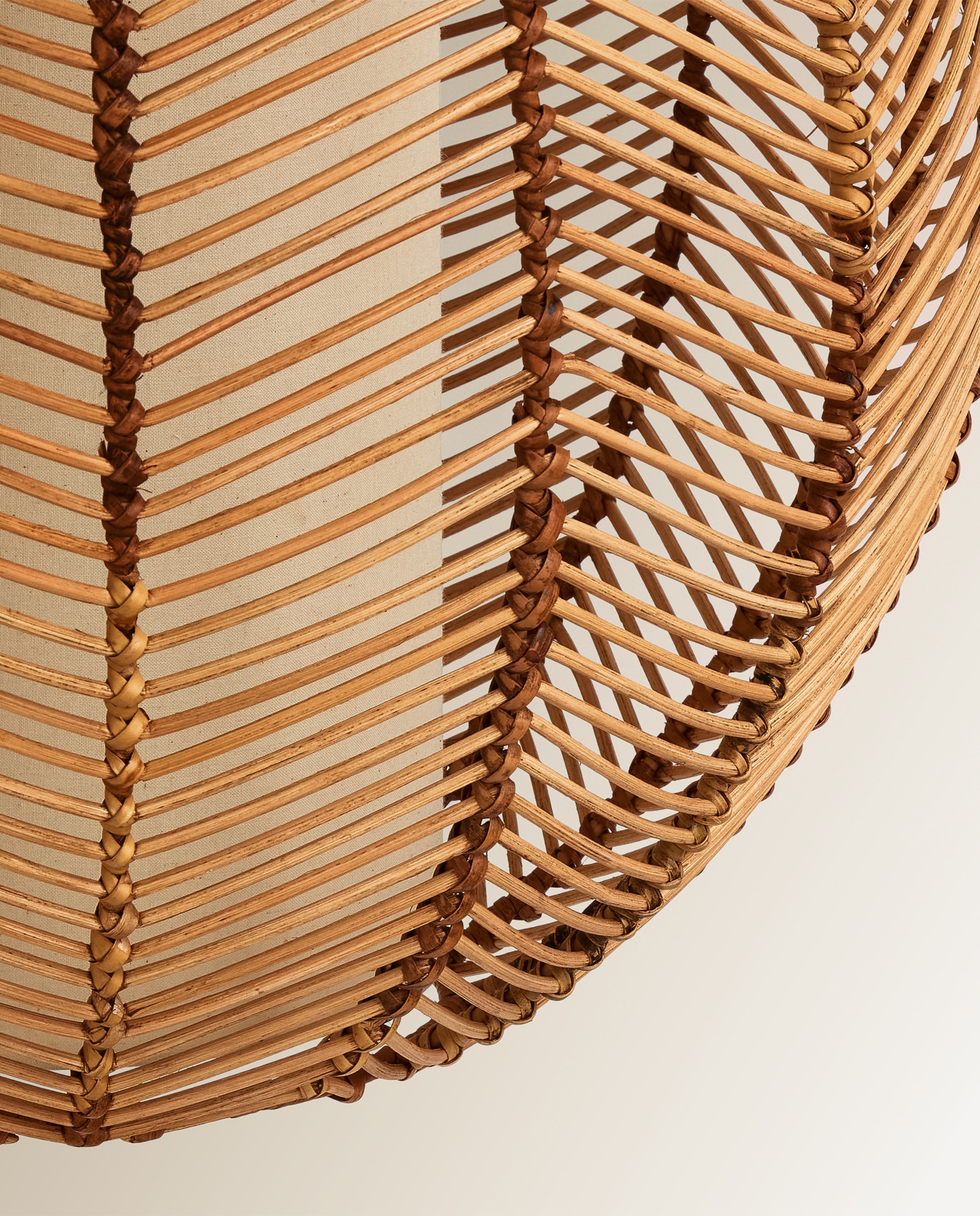 Candeeiro de tecto de vime grande Leek Natural-3