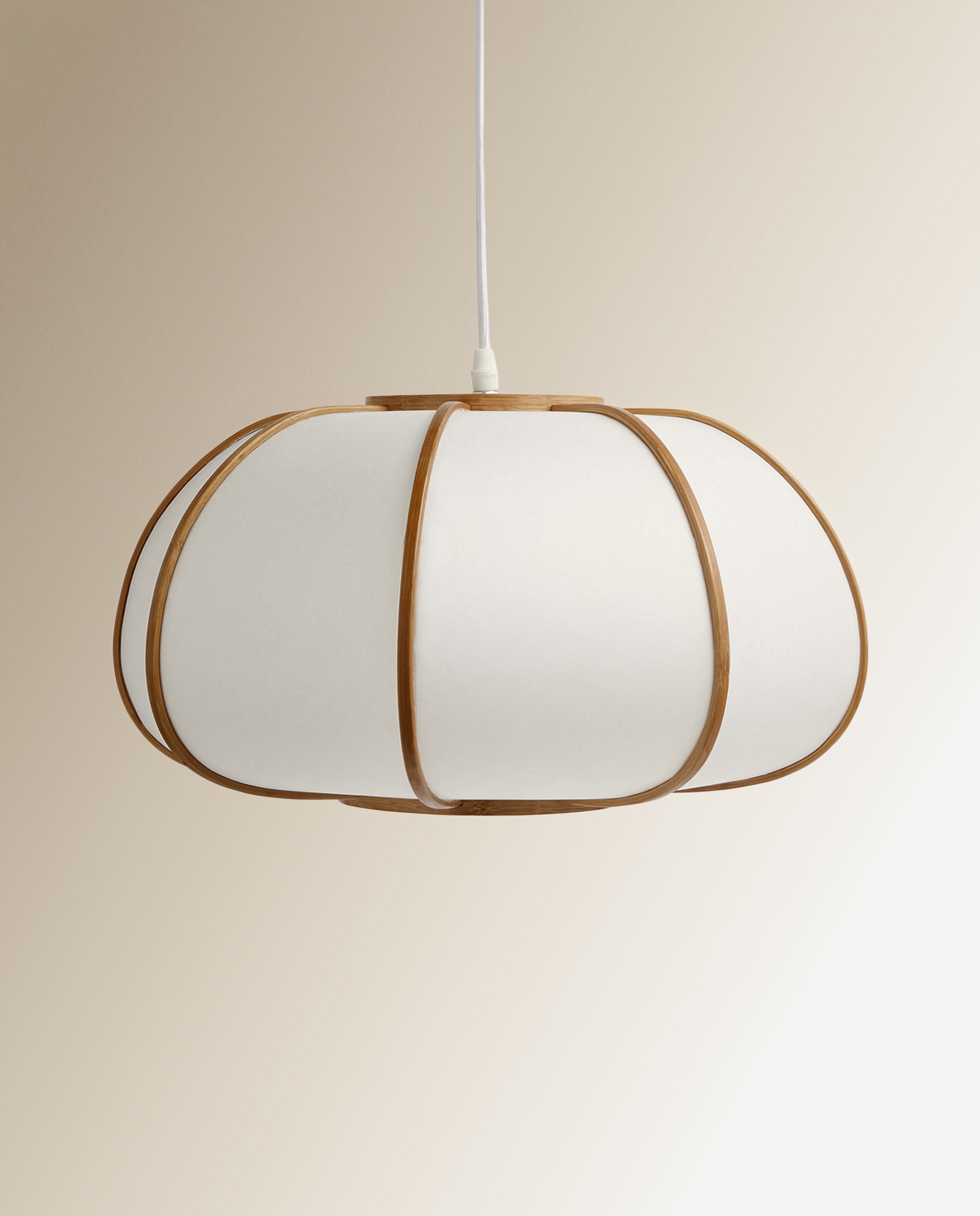 Candeeiro de Teto Oval Pérgamo Branco-1