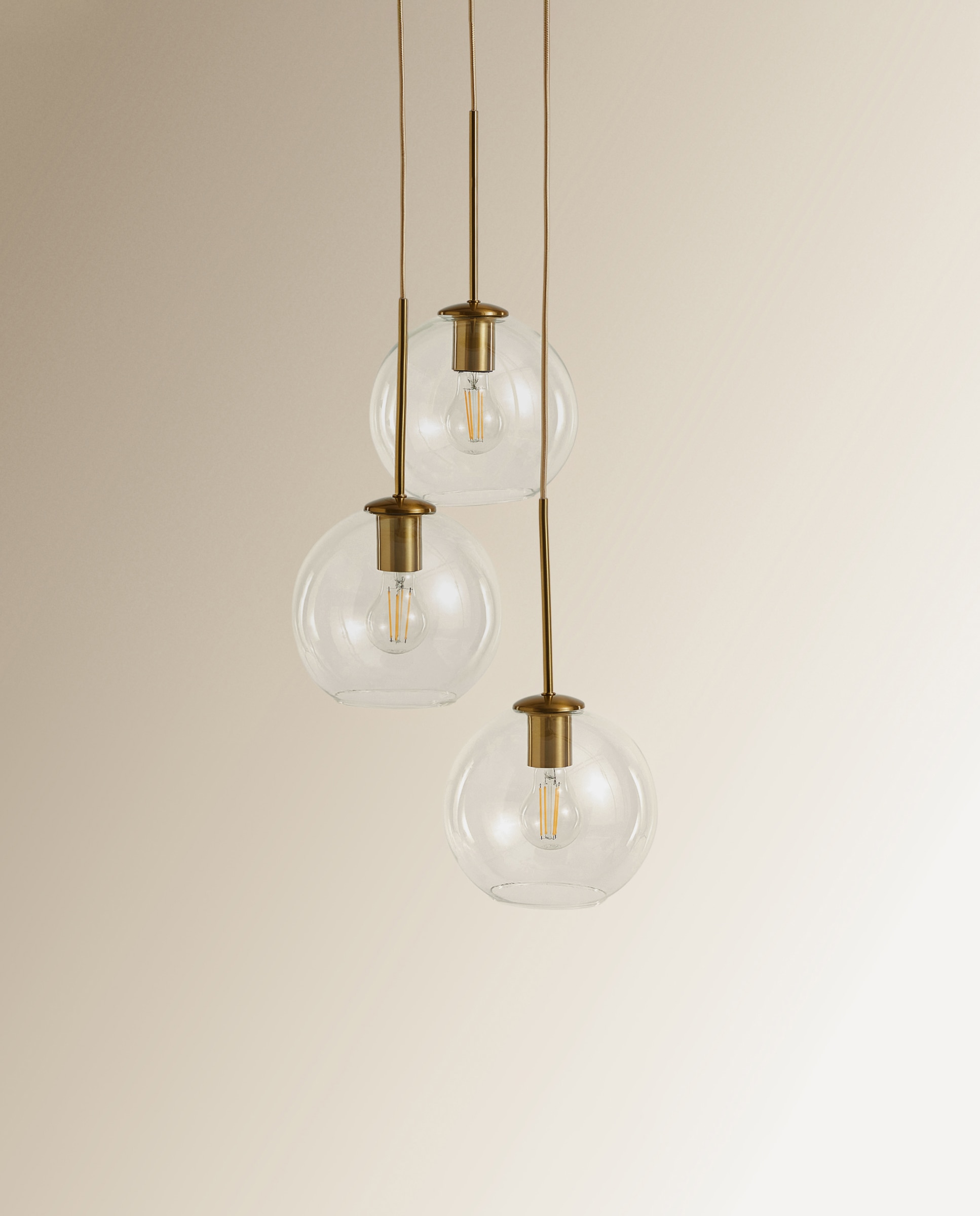 Imagem 0 de Candeeiro Candelabro de Cristal e Metal Prado