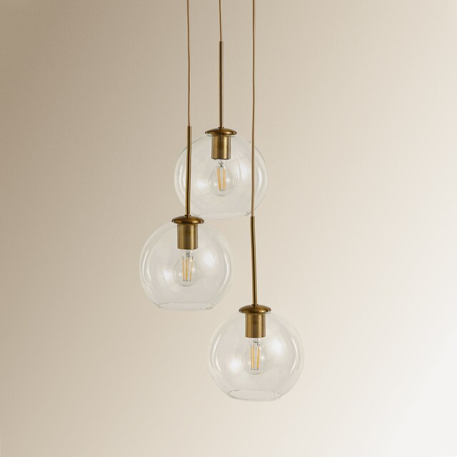 Imagem 0 de Candeeiro Candelabro de Cristal e Metal Prado