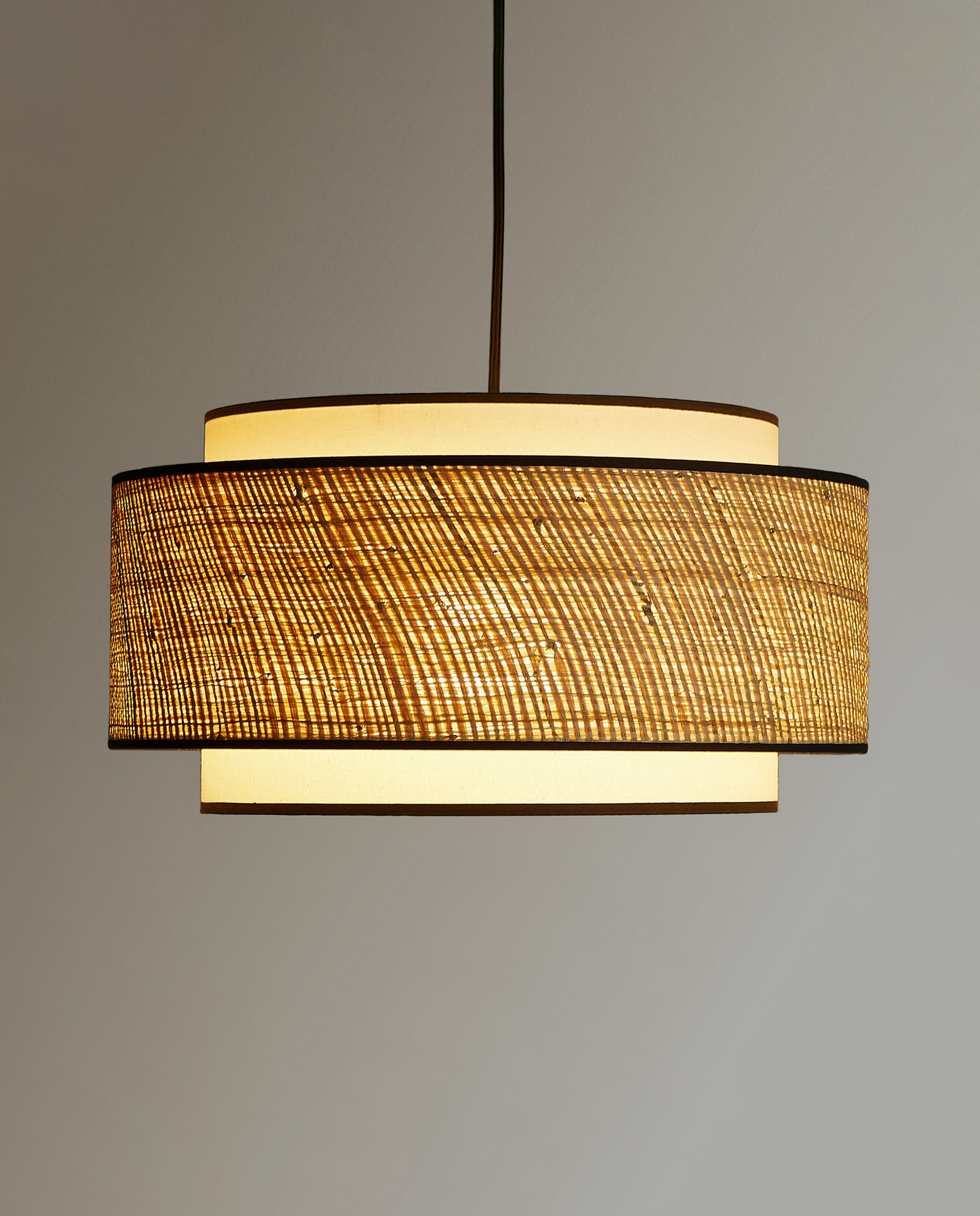 Candeeiro de Teto Duplo Draco Natural-3