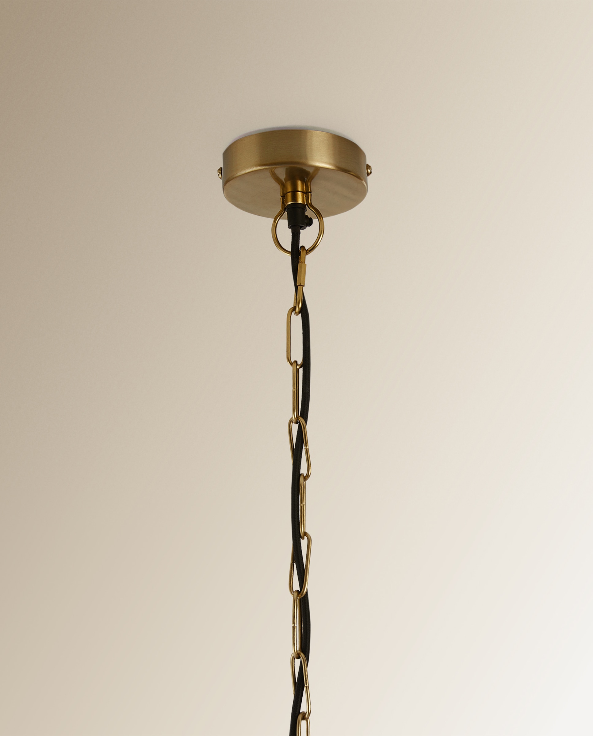 Candeeiro de Teto Oval Libra Ouro-5