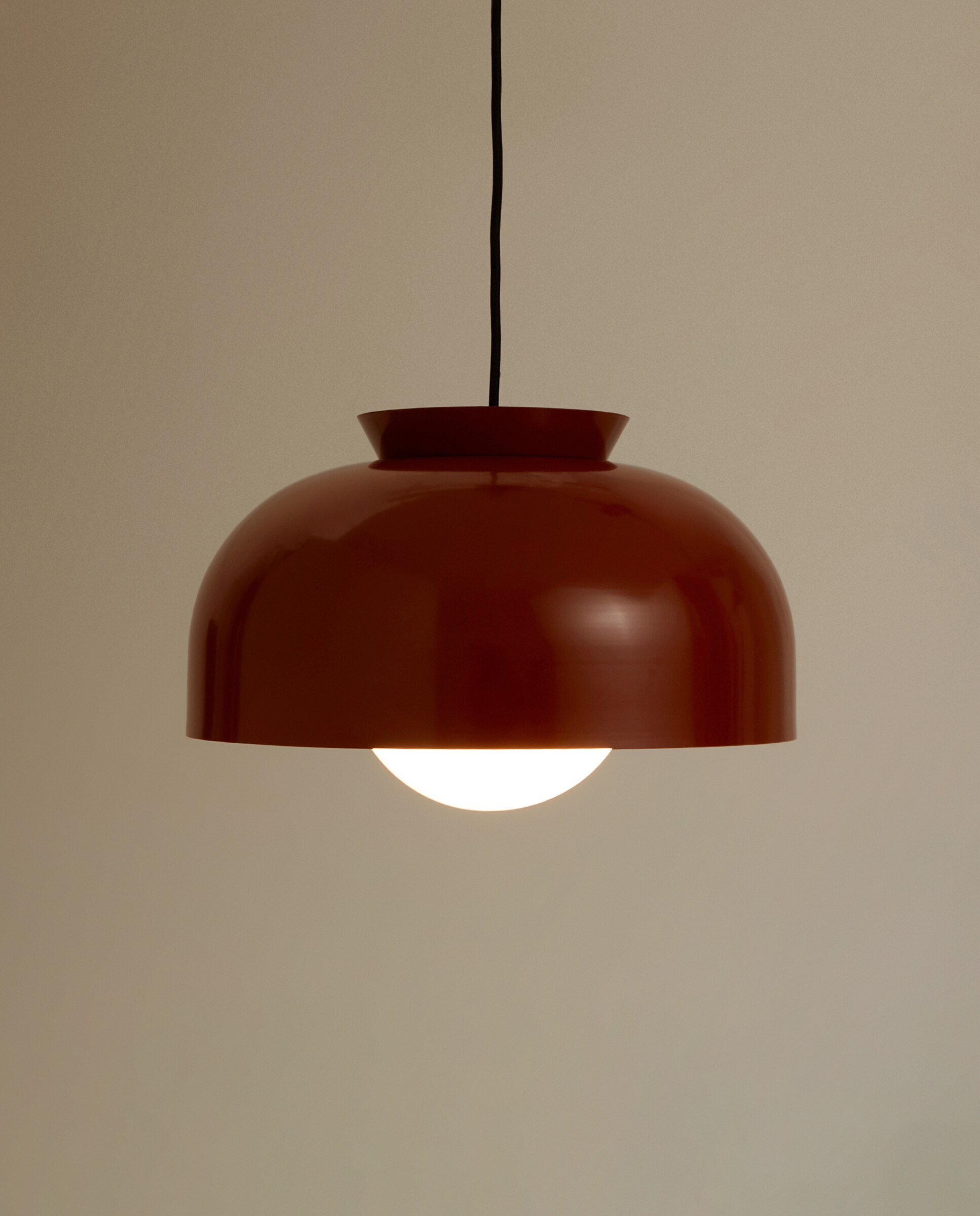Candeeiro de Teto de Metal Larsen - Vermelho Vermelho-3